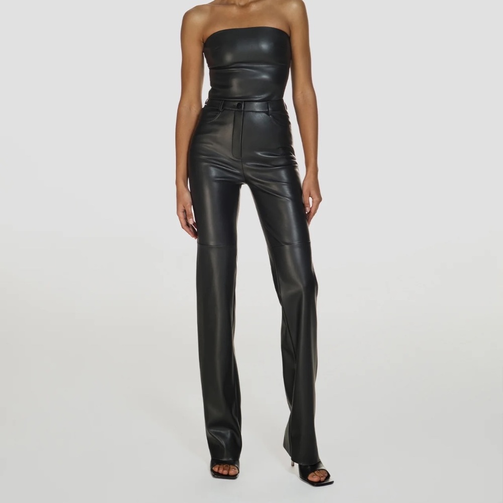 Cult Naked Killa Black Vegan Leather Pants - Onyx - Medium - Great Condition